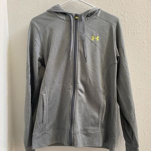 Grey Under Armor Hooded Sweatshirt